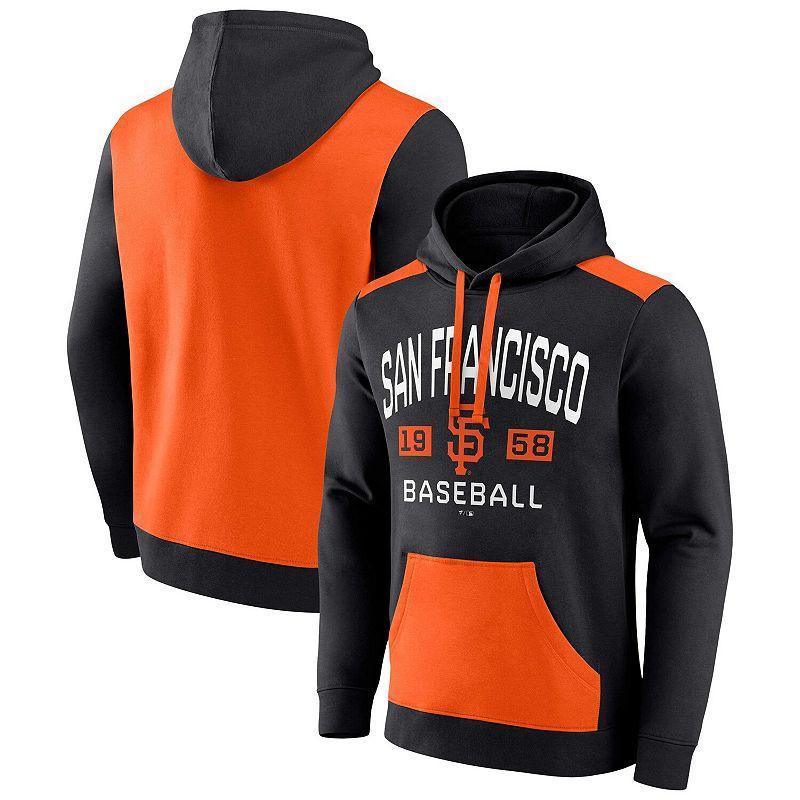 Mens Fanatics Branded /Orange San Francisco Giants Chip In Pullover Hoodie Product Image