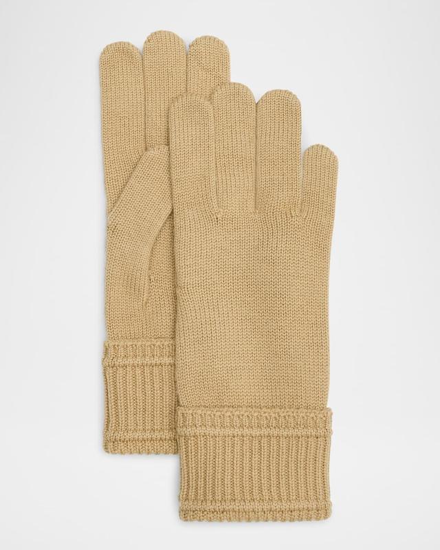 Men's Wool Knit Logo Gloves Product Image