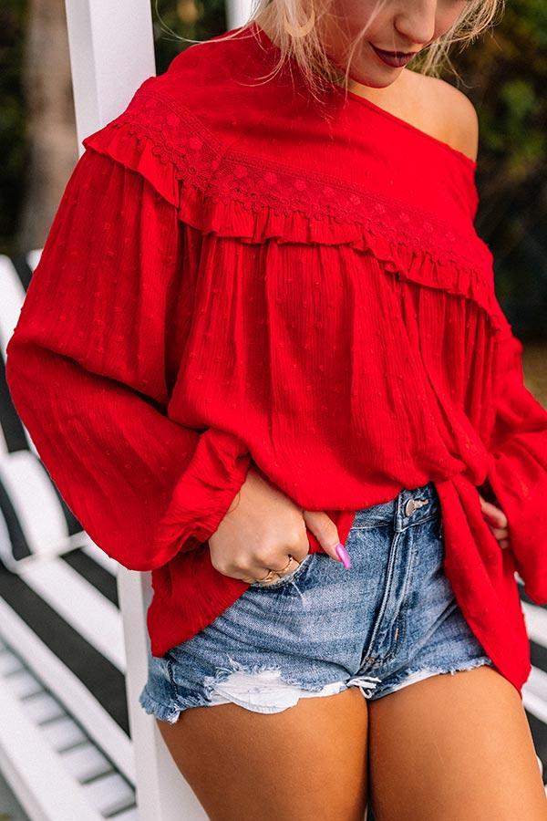 Full Of Fun Shift Top In Red Product Image