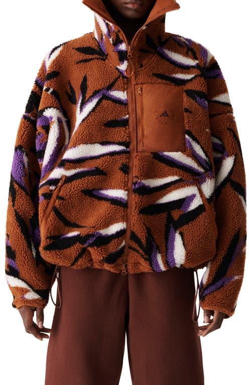 adidas by Stella McCartney Recycled Polyester Jacquard Fleece Hooded Jacket Product Image