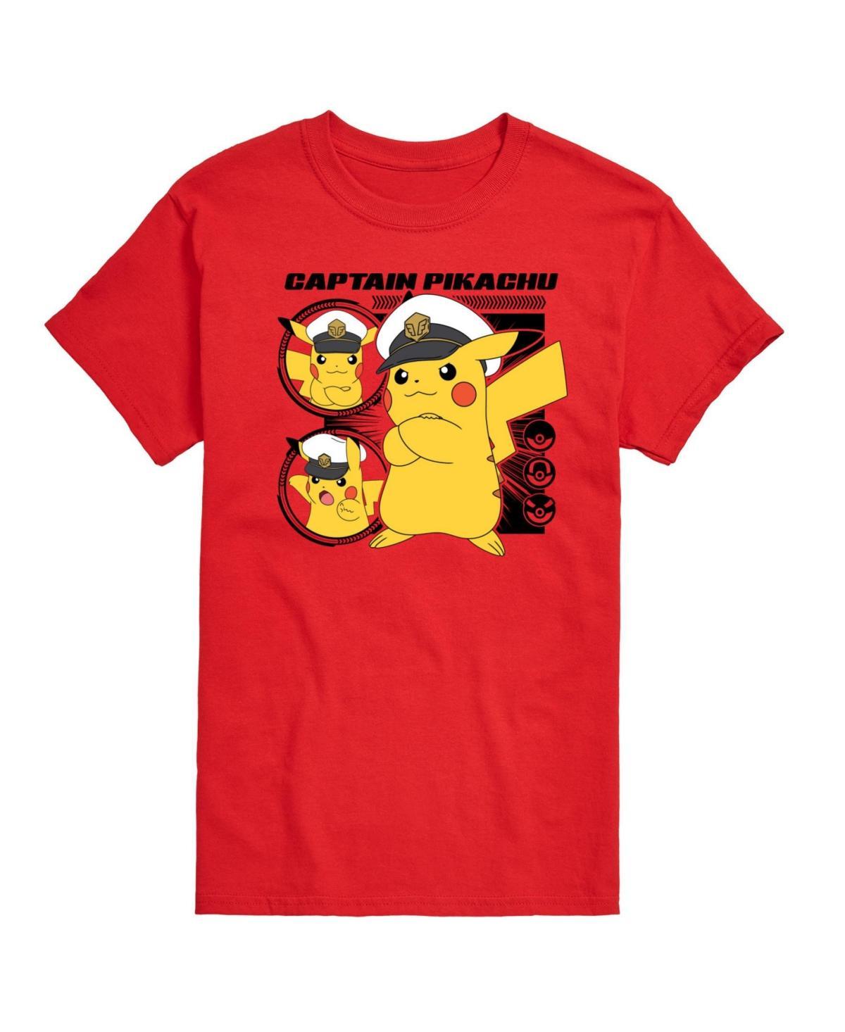 Mens Pokemon Captain Pikachu Graphic Tee Product Image