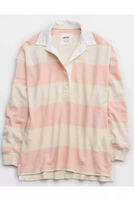 Aerie Prep Rally Rugby Sweatshirt Women's Product Image