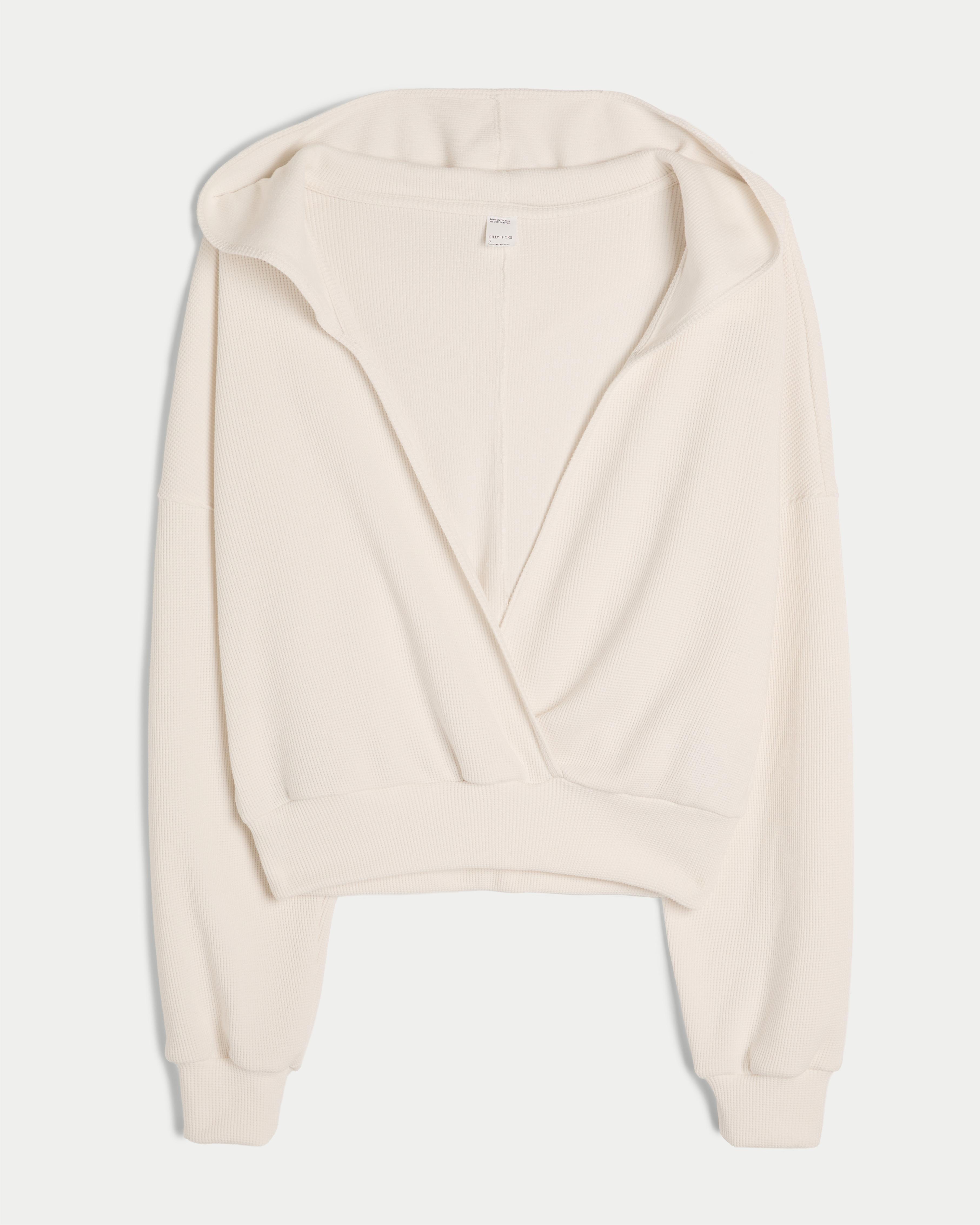 Gilly Hicks Cozy Waffle Wrap Hoodie Product Image