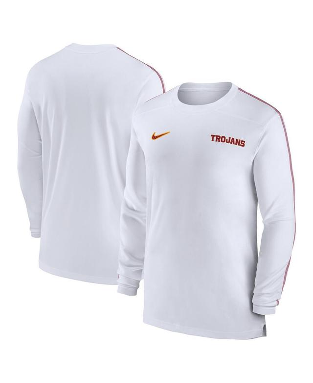 Mens Nike USC Trojans 2024 Sideline Coach UV Performance Long Sleeve T-Shirt Product Image