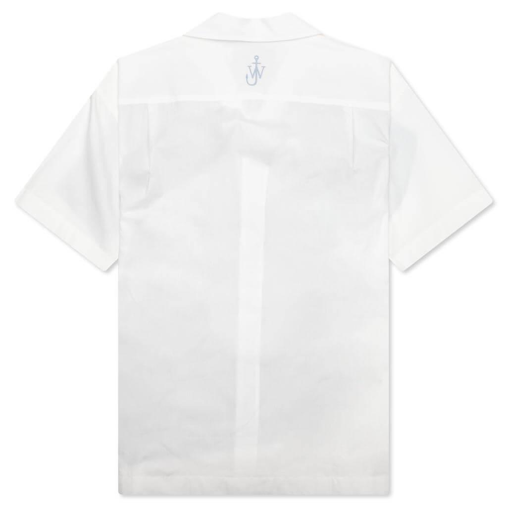 Clay Trompe L'Oeil Print S/S Shirt - White/Light Blue Male Product Image