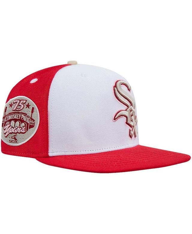 Mens Pro Standard White Chicago White Sox Strawberry Ice Cream Drip Snapback Hat - White Product Image