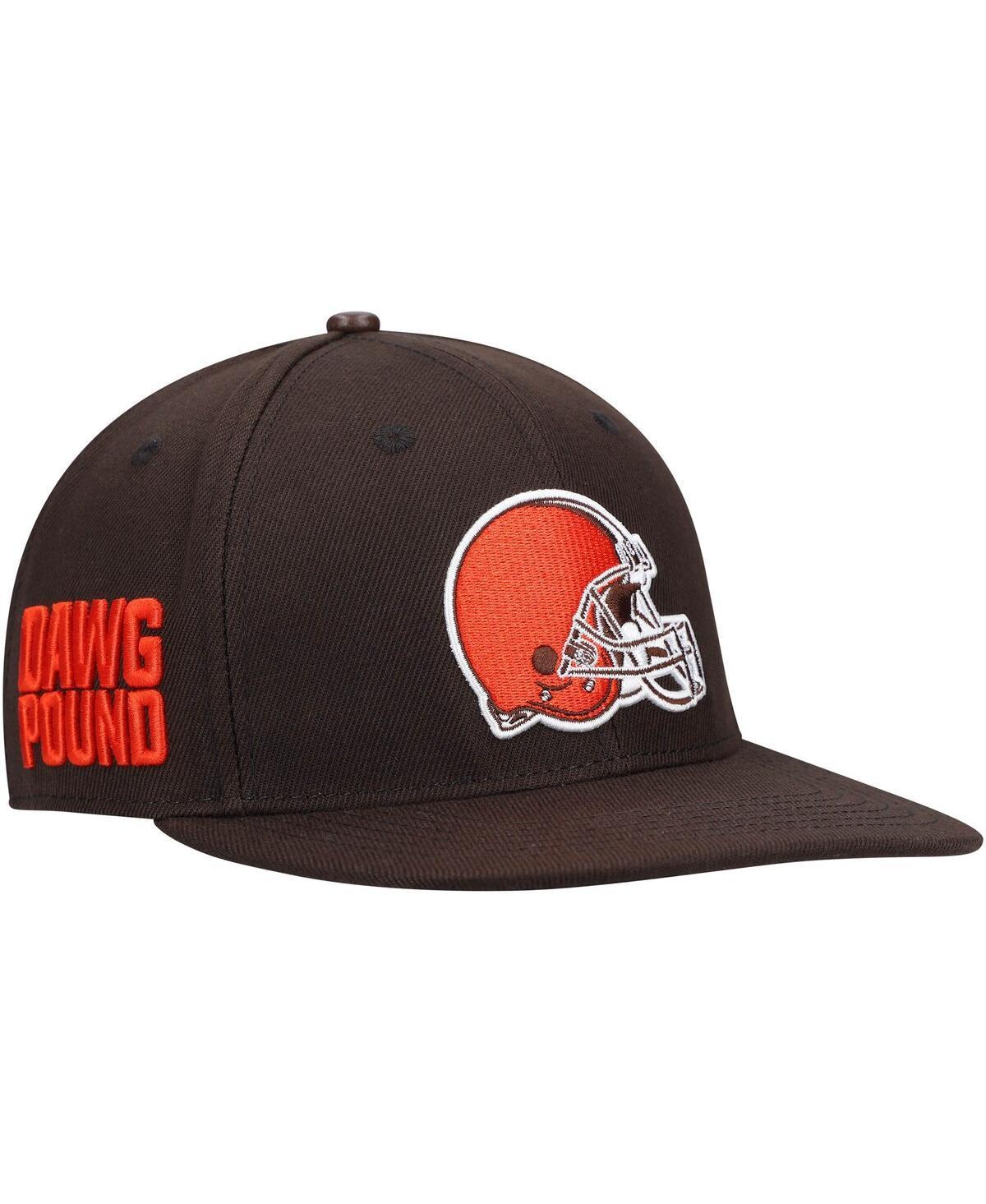 Mens Brown Cleveland Browns Logo Ii Snapback Hat Product Image