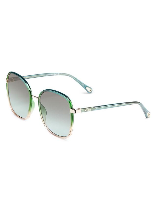 Acetate Rectangular Sunglasses Product Image