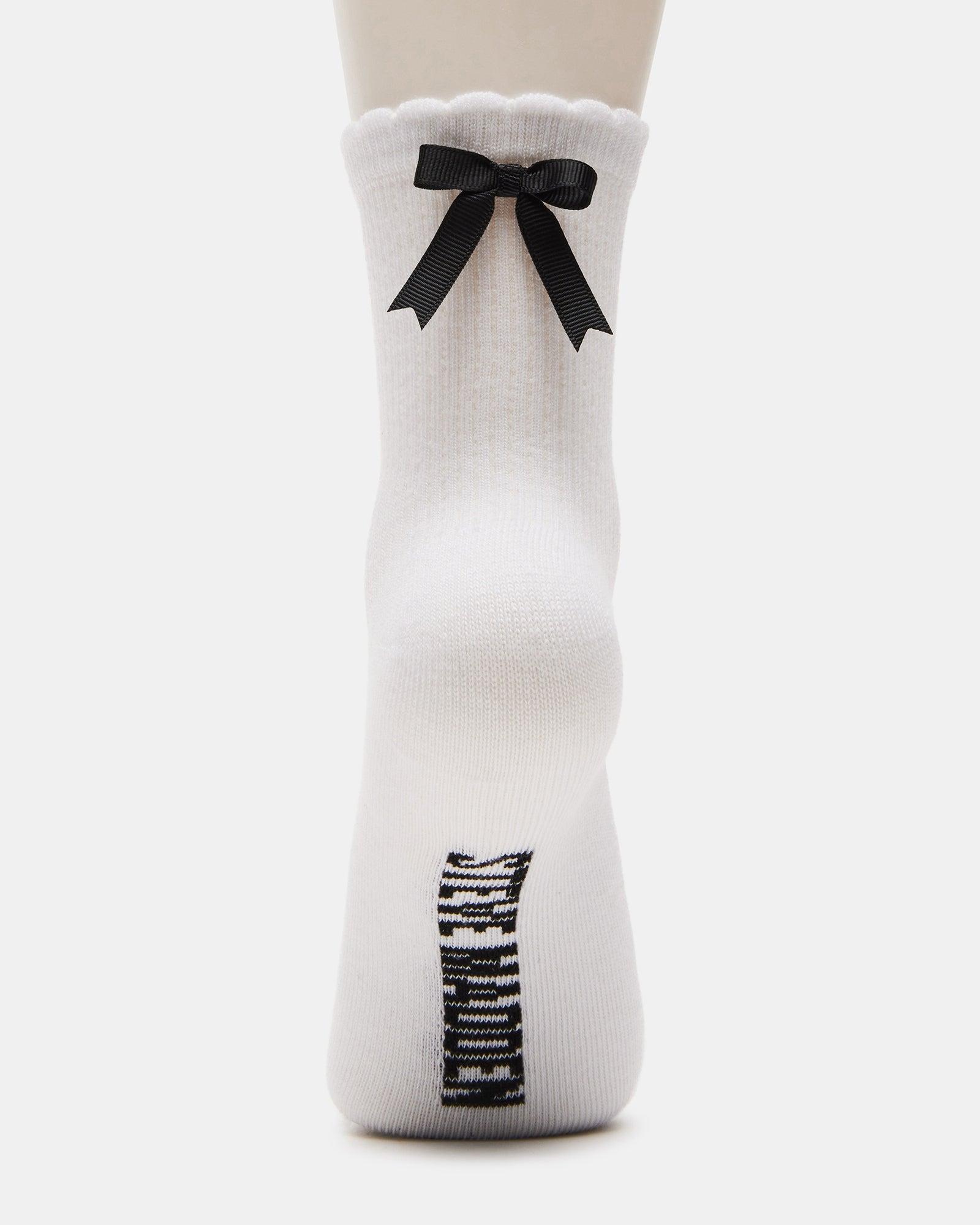 BOW SOCKS WHITE Female Product Image