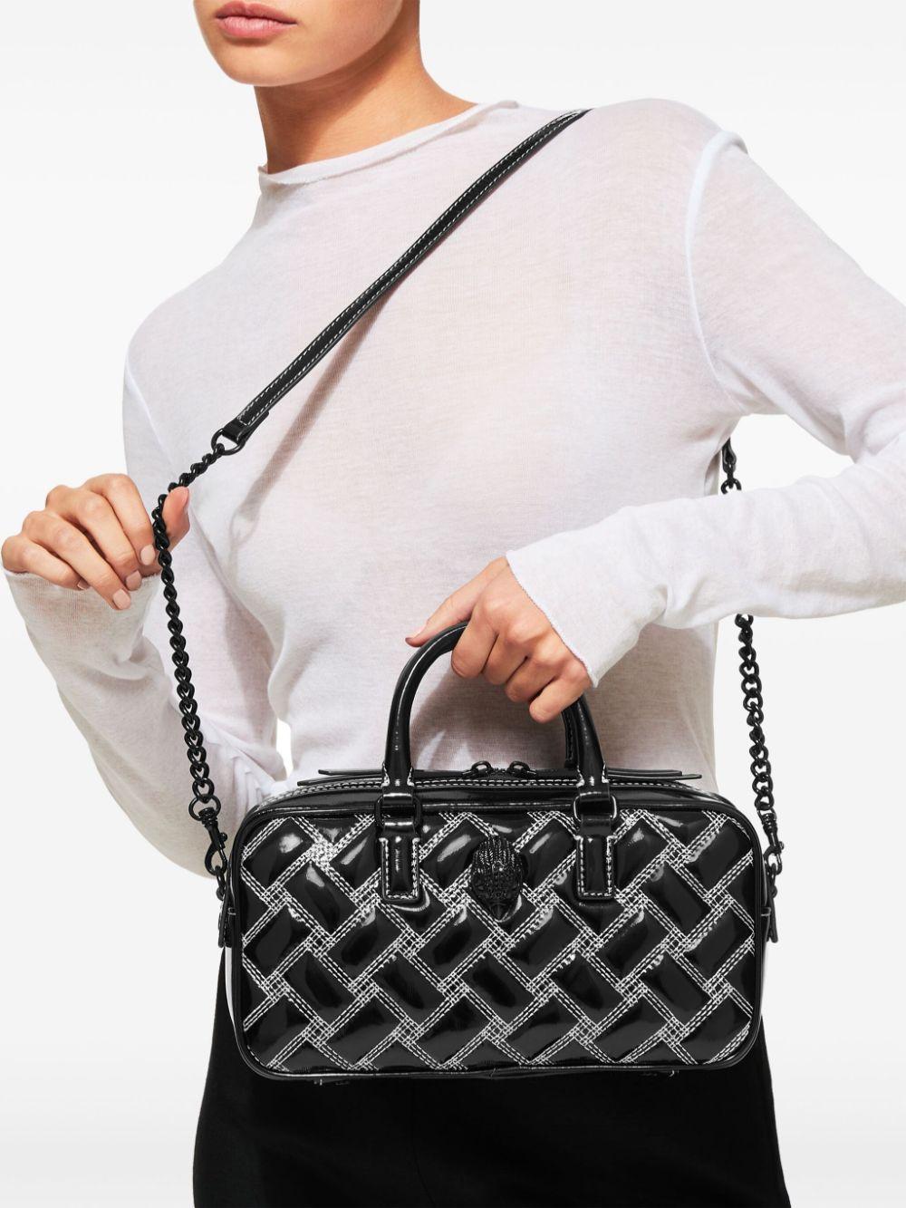 KURT GEIGER London Small Kensington Quilted Leather Duffle Bag In Black Product Image