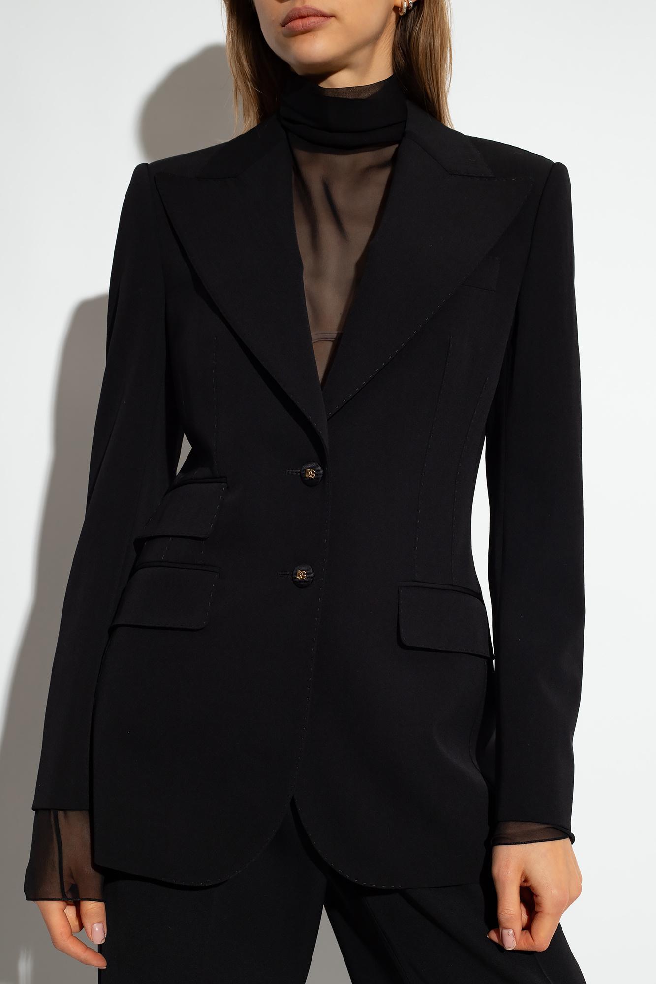 DOLCE & GABBANA Single-breasted Blazer In Black Product Image