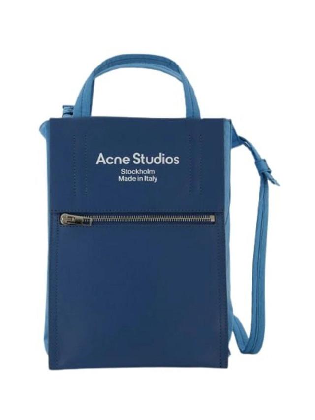 Tote Bag - Blue Poudré/blue - Leather Product Image