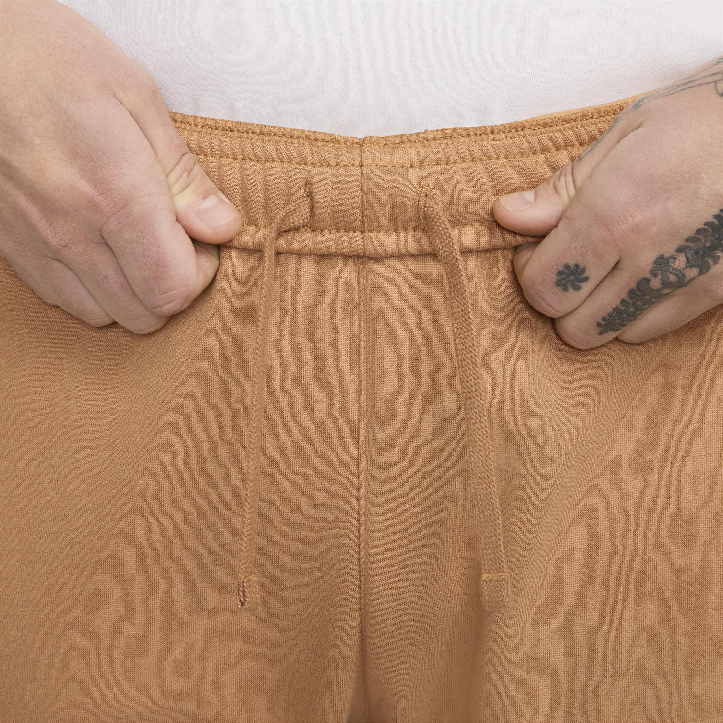 Nike Mens Club Cuffed Pants - Flax/White/Flax Product Image