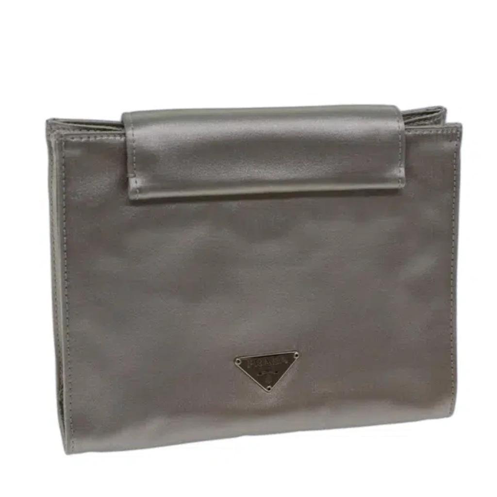 Grey Synthetic Clutch Bag () Product Image