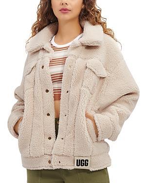 Womens Frankie Faux Shearling Trucker Jacket Product Image