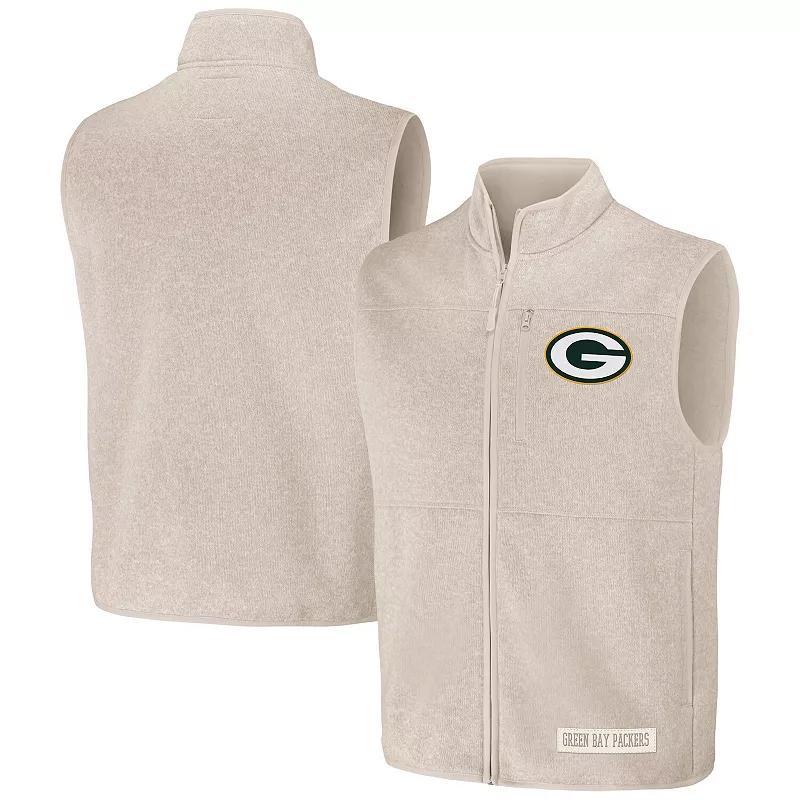 Mens Nfl x Darius Rucker Collection by Fanatics Oatmeal Pittsburgh Steelers Full-Zip Sweater Vest - Oatmeal Product Image