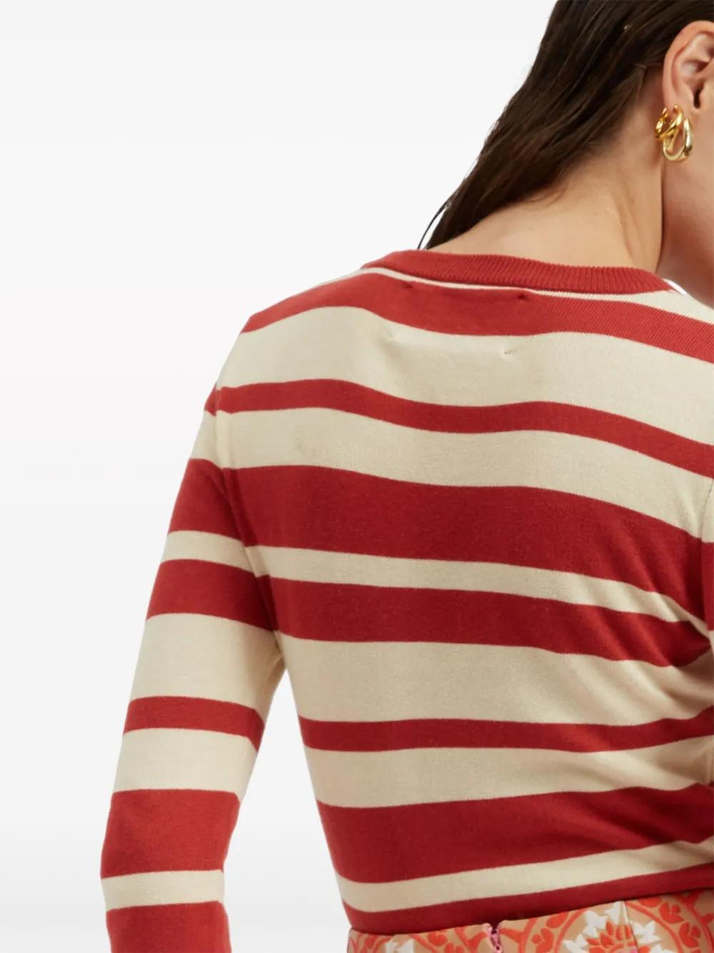 striped cotton-blend jumper Product Image