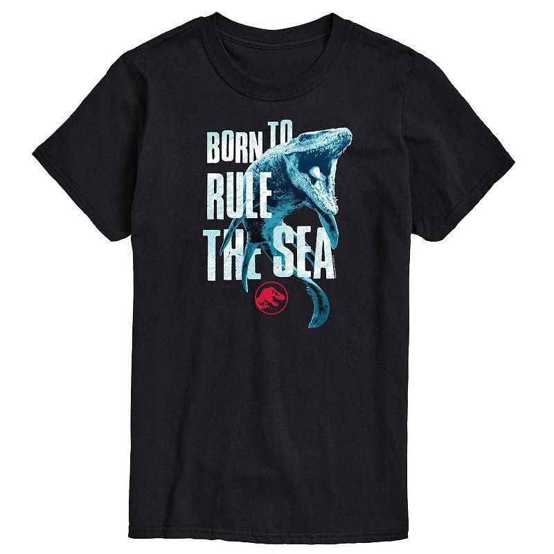 Mens Jurassic World Born To Rule The Sea Long Sleeve Black Product Image