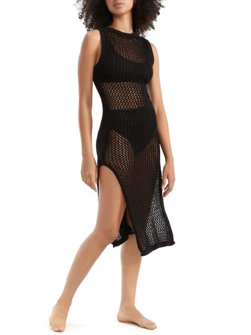 Beach Riot Holly Sheer Open Knit Cover-Up Dress Product Image