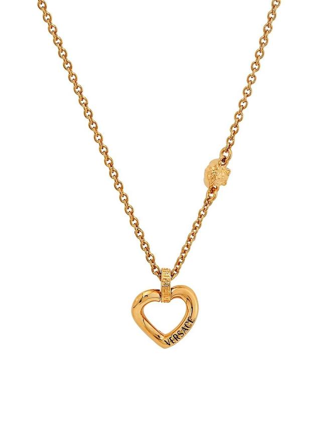 Womens Goldtone Heart Pendant Necklace Product Image