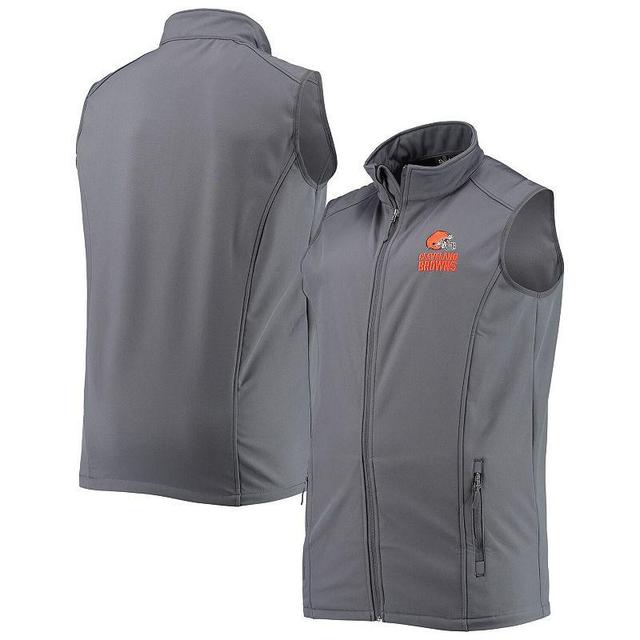 Men's Dunbrooke Heathered Charcoal Cleveland Browns Big & Tall Archer Softshell Full-Zip Vest Product Image