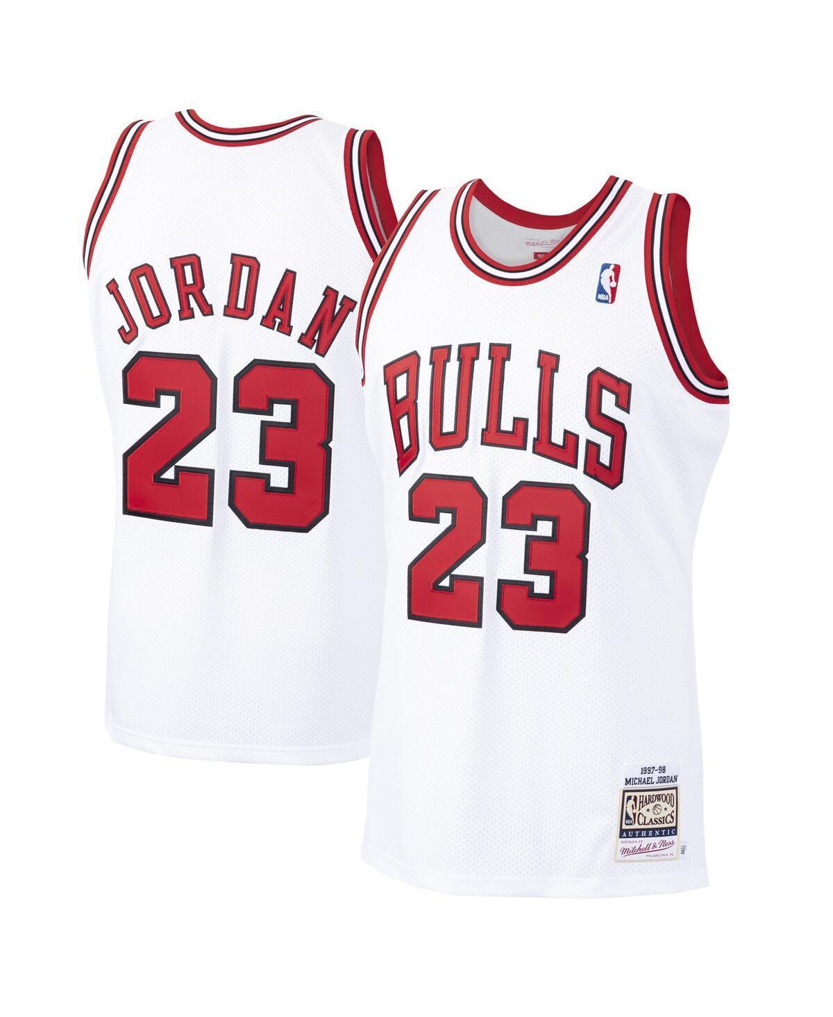 Mens Mitchell & Ness Michael Jordan Chicago Bulls 1997-98 Hardwood Classics Authentic Player Jersey - Red Product Image