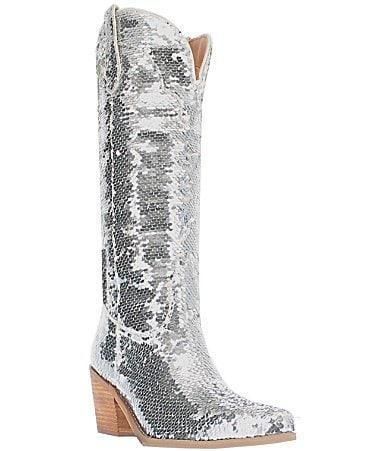 Dingo Dance Hall Queen Sequin Tall Western Boots Product Image