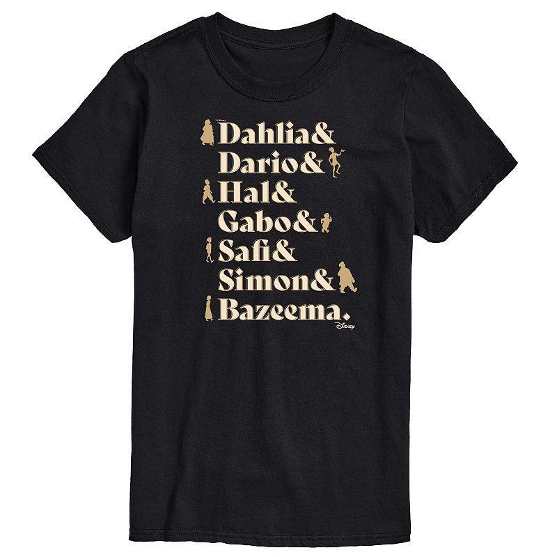 Disneys Wish Big & Tall Dahlia Dario Hal Gabo Safi Simon Bazeema Graphic Tee, Mens Blue Product Image