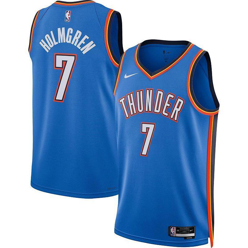 Unisex Nike Chet Holmgren Oklahoma City Thunder 2022 NBA Draft First Round Pick Player Swingman Jersey - Icon Edition, Adult Unisex Product Image