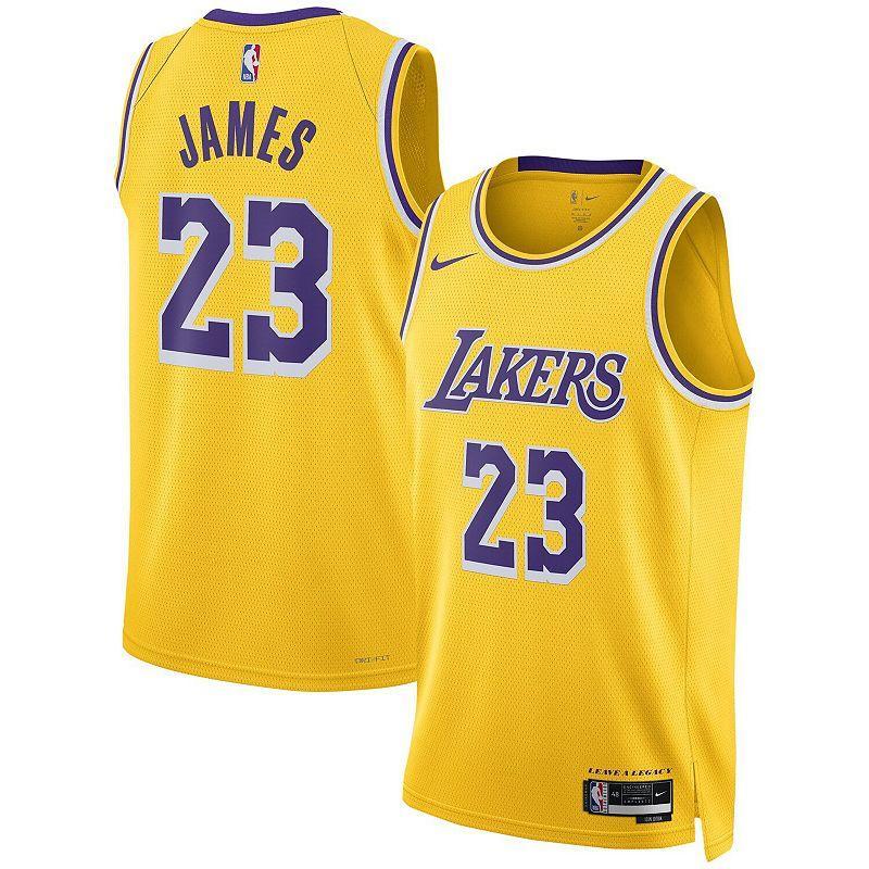 Unisex Nike LeBron James Los Angeles Lakers Swingman Jersey - Icon Edition, Adult Unisex Product Image