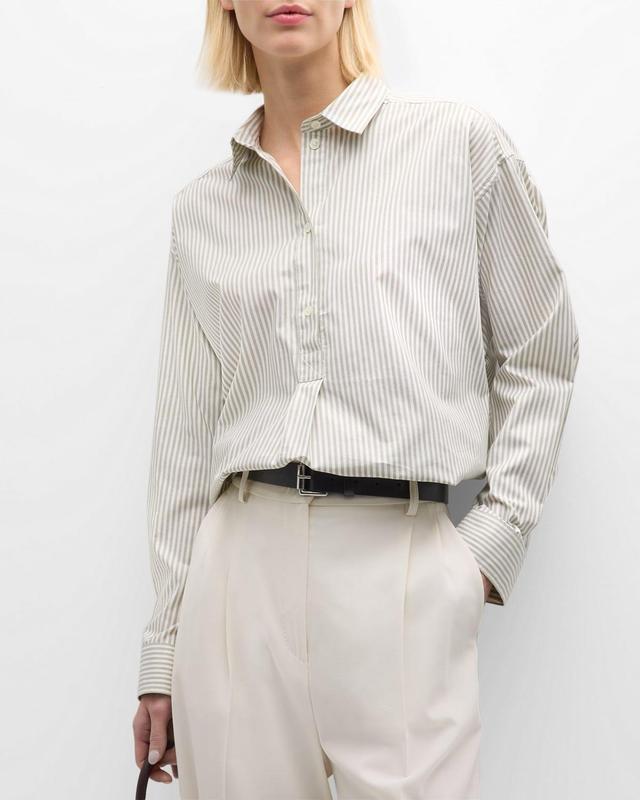 Striped Collared Shirt Product Image