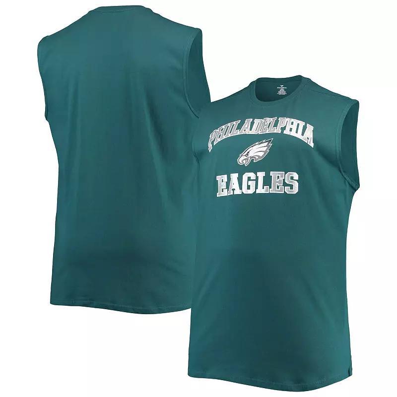 Men's Midnight Green Philadelphia Eagles Big & Tall Muscle Tank Top Product Image