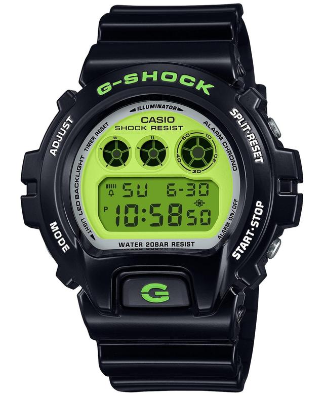 G-Shock Mens Digital Black Resin Strap Watch 50mm, DW6900RCS-1 - Black Product Image