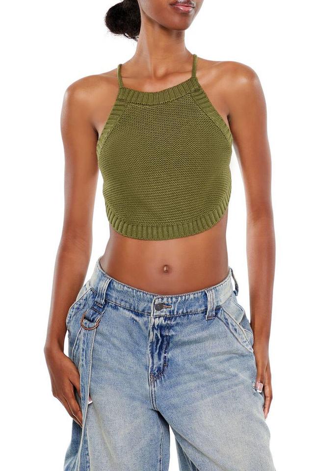 Sweater-Knit Cropped Cami | Forever 21 Product Image