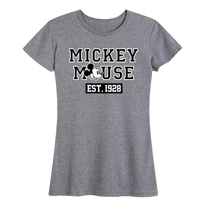 Disneys Mickey Mouse Womens Est. 1928 Graphic Tee Product Image