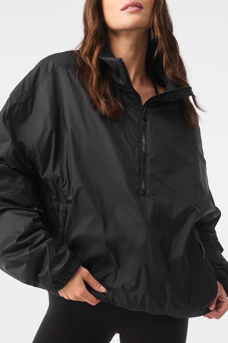 Latitude Light Weight 1/2 Zip Pullover Jacket - Black Female Product Image