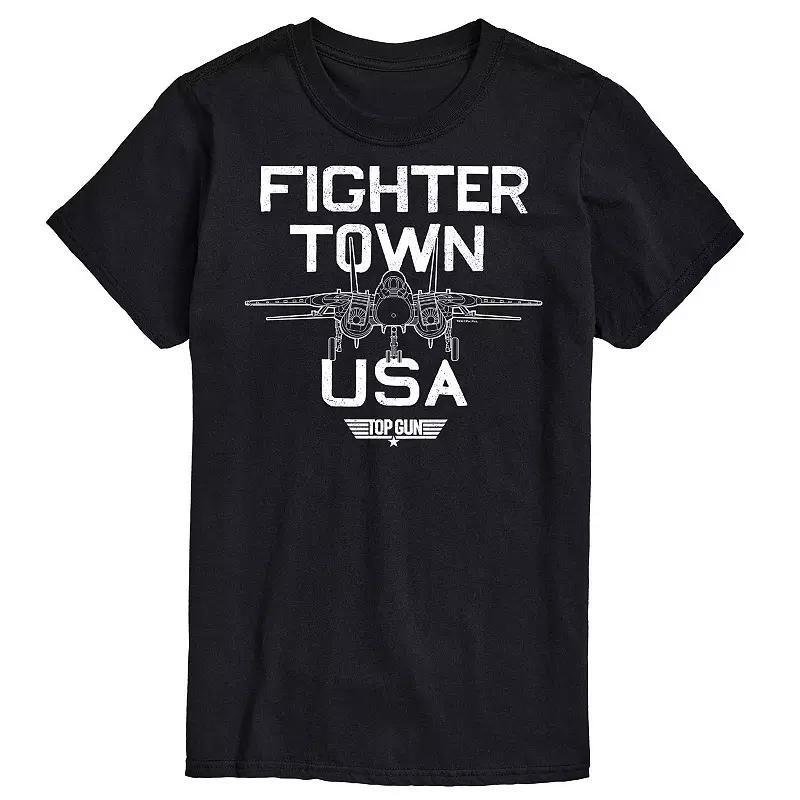 Big & Tall Top Gun Fighter Town Tee, Mens Product Image