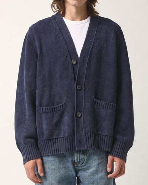 Acid Wash Cardigan - Midnight Product Image