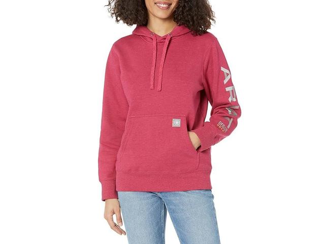 Ariat Rebar Graphic Hoodie (Cherries Jubilee Heather/Key) Women's Clothing Product Image