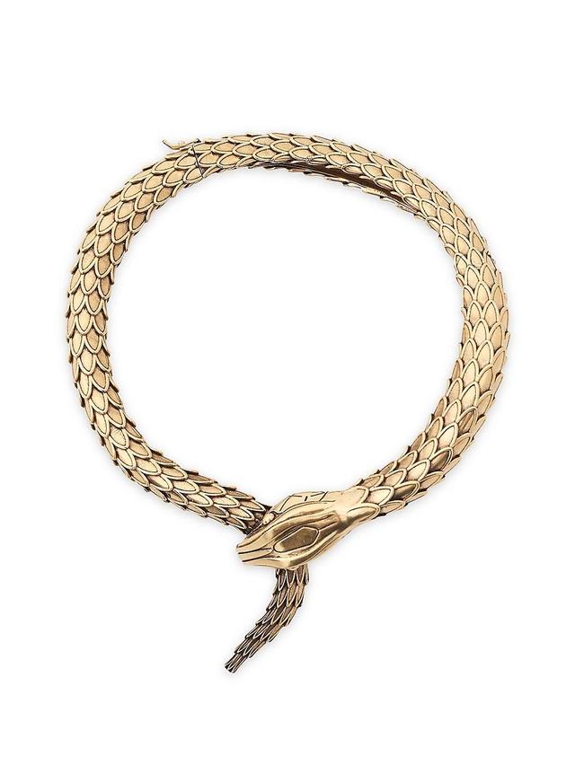 Womens Snake Vintage Gold Bracelet Product Image