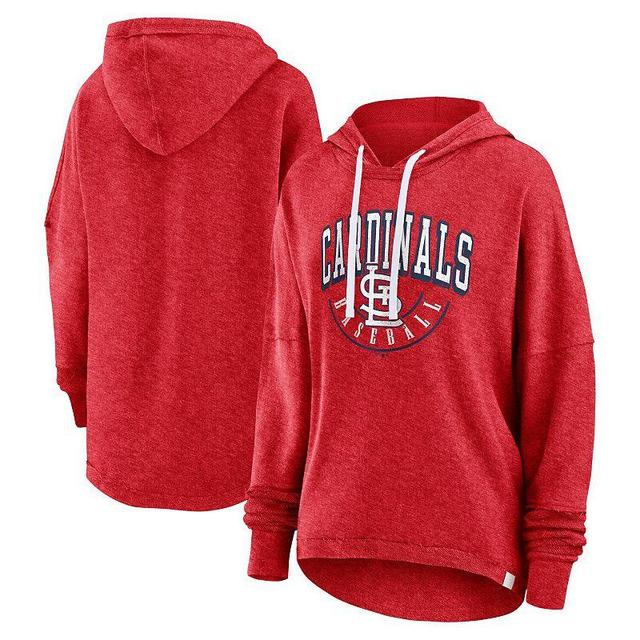 Womens Fanatics Branded Heather St. Louis Cardinals Luxe Pullover Hoodie Product Image