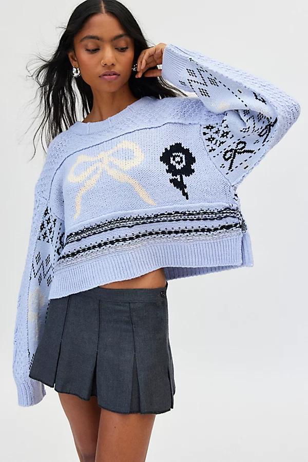 Kimchi Blue Rosemary Crafty Knit Pullover Sweater Womens at Urban Outfitters Product Image