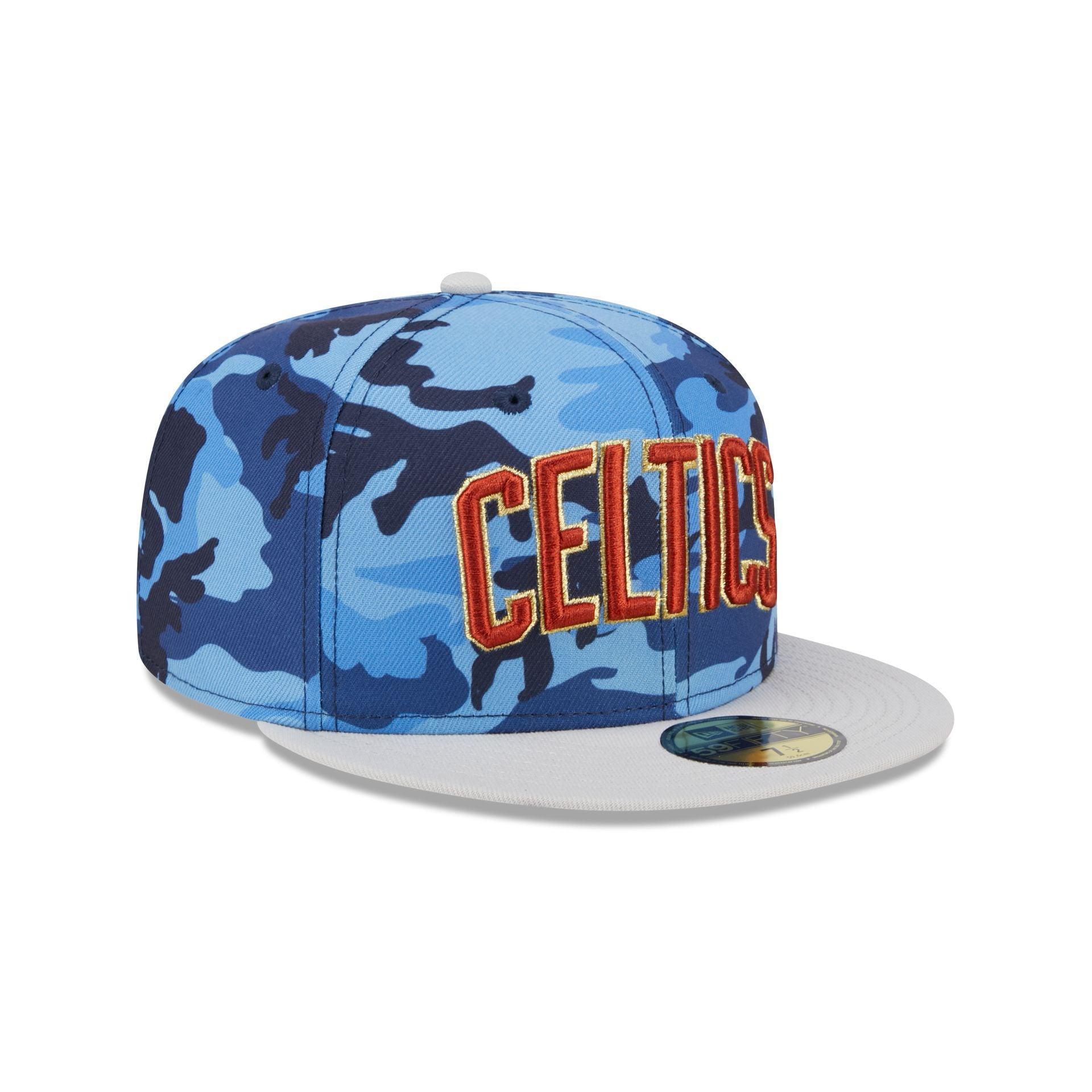 Boston Celtics Blue Camo 59FIFTY Fitted Hat Male Product Image