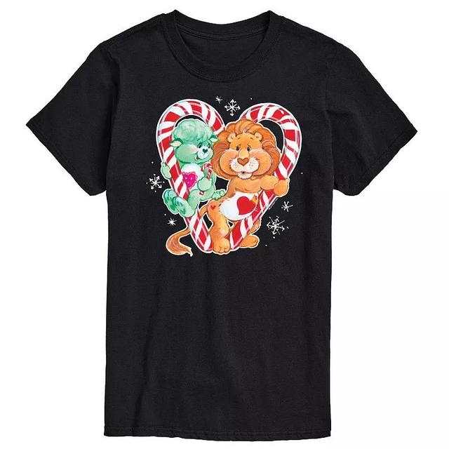 Mens Care Bears Cousins Candy Cane Heart Graphic Tee Product Image