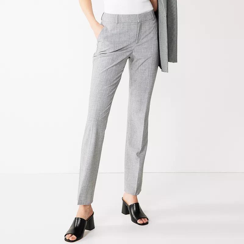 Petite Nine West Barely Bootcut Pants, Womens Grey Gray product image