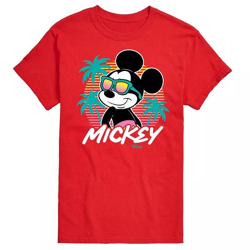 Disneys Mickey Mouse Big & Tall Sunset Graphic Tee, Mens Product Image