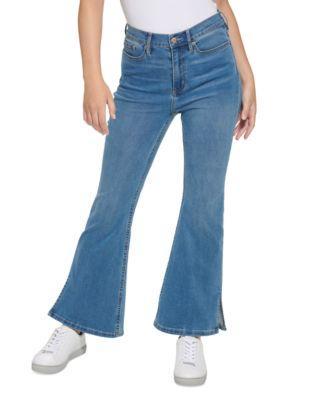 Petite Super High-Rise Flare-Hem Jeans  product image