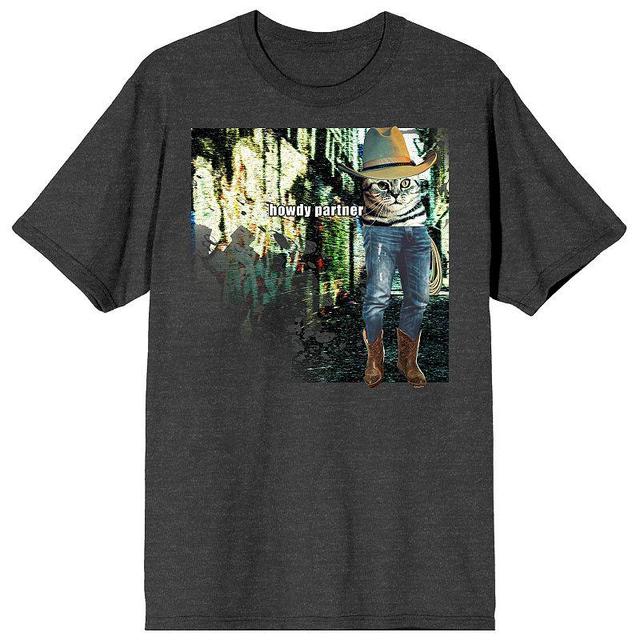 Mens Screenshot Energy Meme Cowboy Hat Howdy Partner Tee Product Image