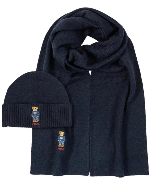 POLO RALPH LAUREN Men's Flag Bear Gift, 2-piece Set In Hunter Navy Product Image