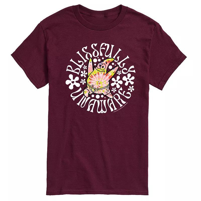 Mens SpongeBob SquarePants Blissfully Unaware Graphic Tee Product Image